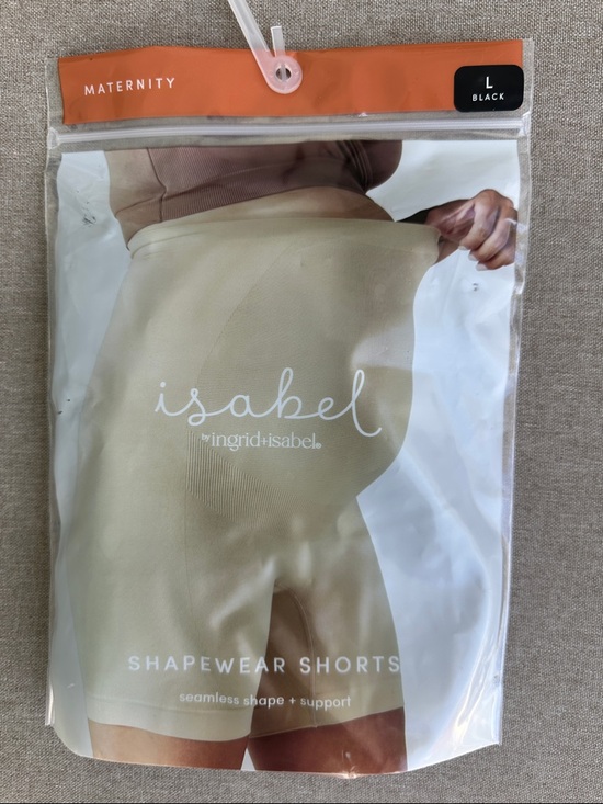 Isabel Maternity by Ingrid & Isabel Pants - Maternity Shapewear Shorts – Beige (L) NWT